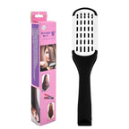 Aethland Double-Sided Boar Bristle Brush and Hair Straightening Comb for Smoothing and Styling