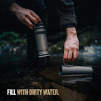 GRAYL UltraPress Titanium 16.9 oz Water Purifier & Filter Bottle - Image 3