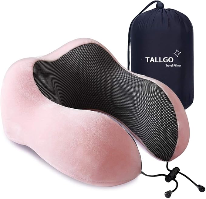 Travel Pillow, Best Memory Foam Neck Pillow Head Support Soft Pillow by TALLGONeckPillowAlwaysHere