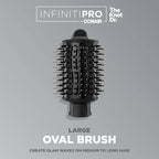 Conair INFINITIPRO BY CONAIR Large Oval Brush, Create Glam Waves on Medium to Long Hair, Compatible with INFINITIPRO BY CONAIR The Knot Dr. Dryer Brushes