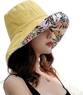 Women Wide Brim Sun Hats Metal Wired Edge Summer UV Protection Beach Fishing Hat by HUAMULAN