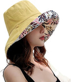 Women Wide Brim Sun Hats Metal Wired Edge Summer UV Protection Beach Fishing Hat by HUAMULAN