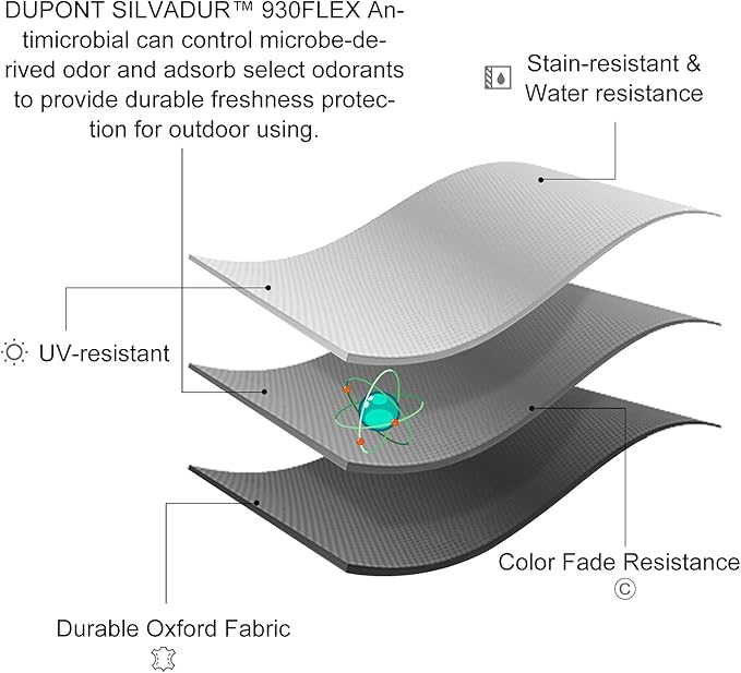 Mesh Folding Camping Chairs for Adults, Oversized Portable Outdoor Chairs - Image 5