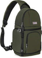 MOSISO Camera Sling Bag, DSLR/SLR/Mirrorless Camera Backpack Case Shockproof by MOSISO
