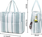 LEDAOU Beach Bag Waterproof Sandproof Women Tote Bag Pool Bag - Image 2