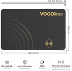 VOCOlinc Air Card Tag Rechargeable Wallet Tracker 1.6mm 2 Pack Black, Item - Image 8