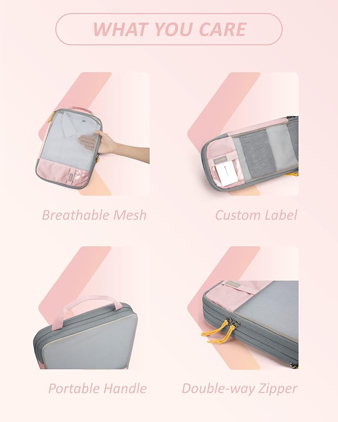 BAGSMART 6 Set Compression Packing Cubes - Image 6