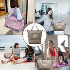 Large Capacity Foldable Travel Bag Expandable Portable Carry on Bag Dry&Wet - Image 6
