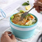 CARTINTS 950ml Collapsible Bowls-Silicone Food Storage Containers-Prep/Storage - Image 9
