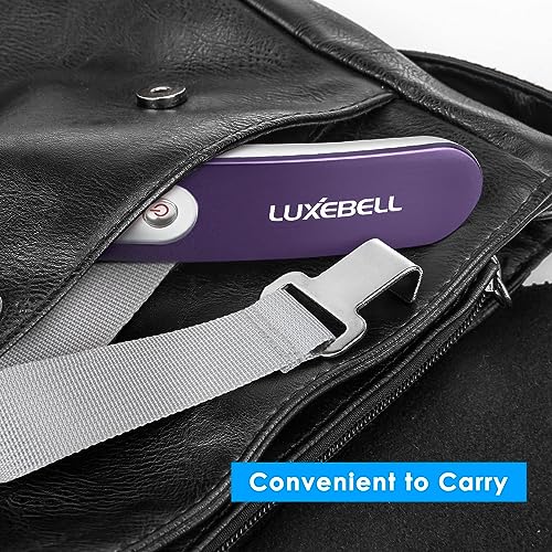 Digital Luggage Scale Vacation Travel Essentials Accessories Gifts for Traveler Portable Suitcase Handheld Weight Scale 110 lbs Hanging Baggage Travel Must Haves (Purple)