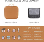 Makeup Bag with Led Mirror, Travel Makeup Organizer with 3 Color Setting - Image 2
