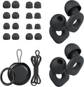 2 Pairs of Ear Plugs for Sleeping, Reusable Hearing Protection Earplugs by LOETRUY
