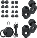 2 Pairs of Ear Plugs for Sleeping, Reusable Hearing Protection Earplugs by LOETRUY
