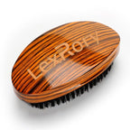 Curved Wave Brush for Men 360, Medium Hard Palm Hair Brushes with Boar Bristles for Black Hair Wavers to Creating 360 Waves (Stripes Yellow)
