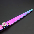 Professional 6.0 Inch Rainbow color Dragon Handle 440C Salon Hair Cutting Shear Thinning scissors, Perfect for Barber Stylist and Home Use(Cutting scissors)
