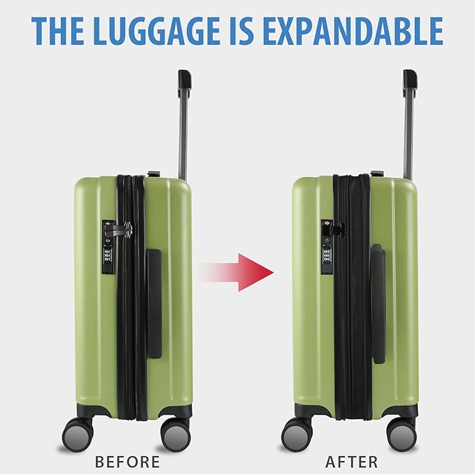 KROSER Hardside Expandable Carry On Luggage - Image 5
