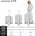 mixi Luggage Suitcase with Spinner Wheels - Image 6
