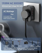 Universal Travel Adapter with 2 PD20W USB-C & 2 QC18W USB-A Ports, Fast - Image 7