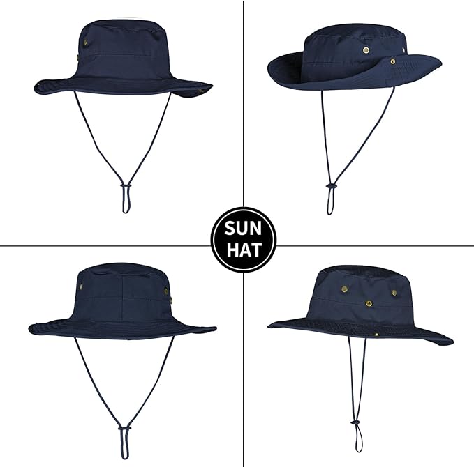 Sun Hats for Men Women Boonie Hat Foldable Fishing Hat UPF 50+ Bucket Hat for - Image 5
