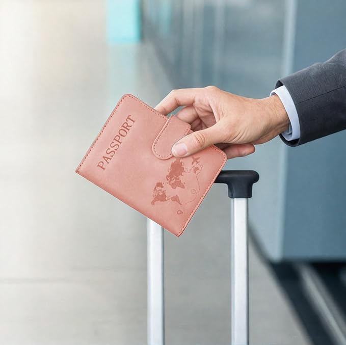 Passport Holder for Travel Essentials, 2 Pack Rfid Passport Cover for Women Men - Image 7