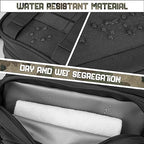 Tactical Toiletry Bag For Men Hygiene Bag EDC Military Tool Molle Pouches Small Dopp Kit Mens Shaving Kit Travel shower Bags (1 US Black)