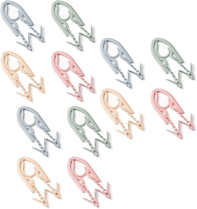 12-Piece Foldable Travel Hangers - Image 8
