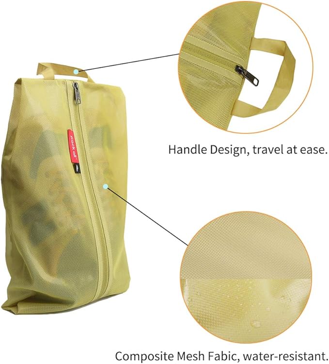 pack all Shoe Bag for Travel, Water-Resistant Shoe Pouch for Gym, - Image 2