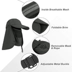 Foldable Sun Cap, Fishing Hats, UPF 50+ Protection Caps - Image 2