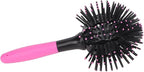 Hair Brush, 360 Degree Round Ball Hair Comb High Temperature 3D Curly Hair Comb for Wet and Dry Hair