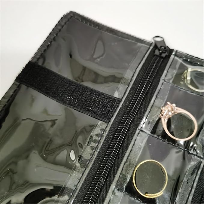 Travel Jewelry Roll Bag Portable Organizer Pouch - Image 7
