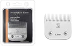 Professional Detachable Replacement Ceramic Blades set,compatible with oster Classic 76/Star-Teq/Power-Teq andi A*dis AGC,BDC,BGC,MBG Series Clippers (Size 2)