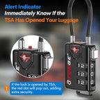 TSA Approved Cable Luggage Locks, 6 Pack, Easy Read Dials - Image 4