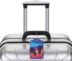 Coconut Trees at Sunset Luggage Tag - Image 5