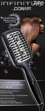 INFINITIPRO BY CONAIR Diamond-Infused Ceramic Hot Brush, Smoothing Hot Brush