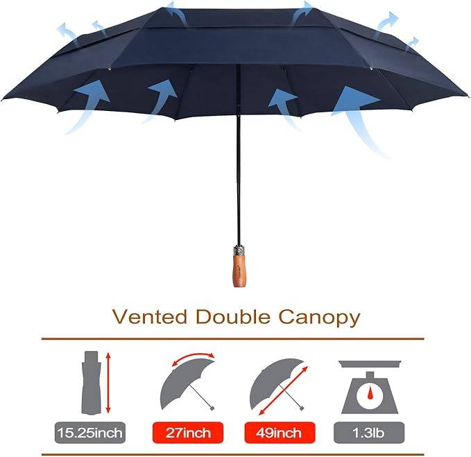 Lejorain Large Folding Golf Umbrella - Image 2