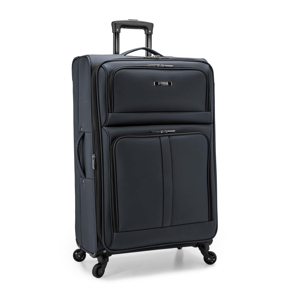 Anzio Softside Expandable Luggage with Spinner Wheels (Dark Grey / 3-Piece Set (22/26/30))