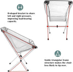Ultra-Light Folding Camping Chair, All-Aluminum Frame, Surper Breathable Fabric - Image 6