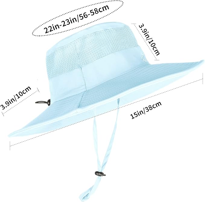 Sun Hats for Men Women Fishing Hat UPF 50+ Breathable Wide Brim Summer UV - Image 6