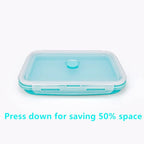 CARTINTS Large Collapsible Camping Food Containers, 1200ml Silicone Lunch - Image 6