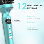 1 3/4 Inch Thermal Brush Negative Ion Heated Round Brush Dual Voltage 12 Temperature Settings Curling Hairbrush for Long Hair (1.75 Inch Barrel 2.3 Inch Bristles)