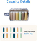 Narwey Clear Toiletry Bags for Traveling Women Men, Make Up Organizer, Skincare - Image 3