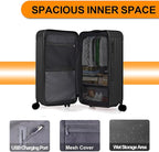 Krute Luggage with Spinner Double Wheels Suitcases with USB Port and Cup Holder - Image 7