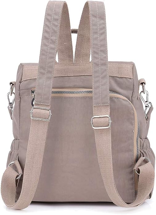 MINTEGRA Women Shoulder Backpack Multi-Pocket Nylon Purse Large Capacity - Image 4