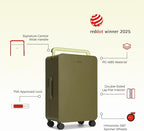 TUPLUS 20” Carry-On Hardside Luggage Lightweight ABS Travel Suitcase - Image 2