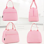 FlowFly Lunch Bag for Women Insulated Lunch Box Corduroy Lunch Tote Cooler for - Image 4