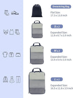 ECOHUB 6 Set Compression Packing Cubes, Lightweight Cruise Ship Vacation Travel - Image 4