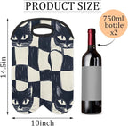Neoprene Wine Tote, Bottle Carrier Gag Insulating Neoprene Thicker, Insulated - Image 2