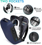 BANGE Anti Theft Business Backpack Fits 15.6 Inch Laptop, Lock Backpack - Image 3