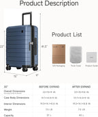 LUGGEX Carry On Luggage HUP3, Accelerate Access - Image 8