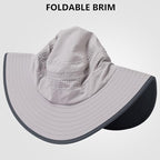 UPF 50+ Foldable Brim Water-Resistant Sun Bucket Hat - Image 2